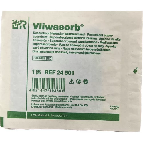 VLIWASORB szuperabszorpciós kötszer 10 cm x 10 cm steril