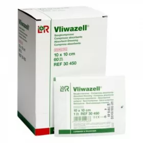  VLIWAZELL sebfedő párna steril 10 x 10 cm