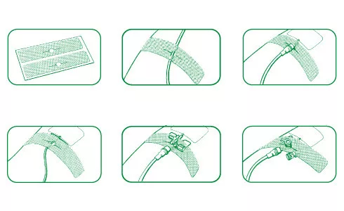 CURAFIX i.v. Classic kanülrögzítő tapasz (viszkózszövetből), 12,5 x 2,5 cm
