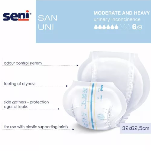 Seni SAN UNI - inkontinencia betét 1700 ml (30 db)