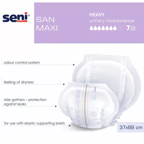 Seni SAN Maxi - inkontinencia betét 2200 ml (30 db)