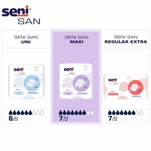 Seni SAN Maxi - inkontinencia betét 2200 ml (30 db)