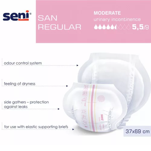 Seni SAN Regular - inkontinencia betét 1547 ml (30 db)