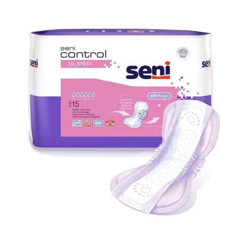 Seni Control Super - inkontinencia betét 910 ml (15 db)