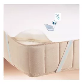   Vízhatlan ágyvédő lepedő frottír / PVC 90x200cm gumipántos