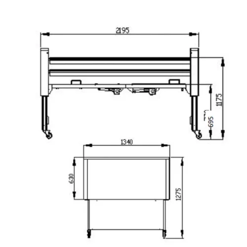 Ecofit Xtra elektromos betegágy 120x200 alumínium korlátokkal