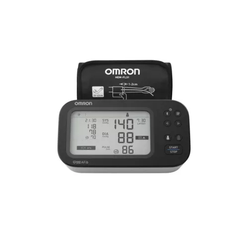 OMRON M7 Intelli IT AFib felkaros okos-vérnyomásmérő Bluetooth adatátvitellel