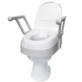   WC magasító állítható magasságú, fedővel, karfával 120 kg-ig TSE120