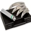 Laryngoscop szet GIMA GREEN F.O.LED ADULT SET 4 részes MC-INTOSH 1-2-3-4 - 3.5 V - 40.000 lux