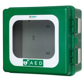   ARKY-ZÖLD defibrillátor fali kabin - kültéri - riasztóval
