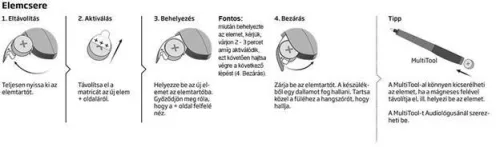 HALLÓKÉSZÜLÉK ELEM Varta Oction 312 6db gombelem/csomag