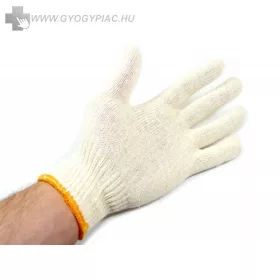 Dupla szálas 100 % Pamut cérnakesztyű 1 pár