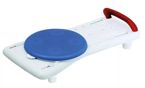 Fürdőkád pad forgó koronggal 76 x 35 cm kifordítható fürdőkád ülőke