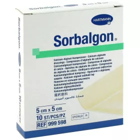 SORBALGON SEBKEZELŐ LAP 5X5 CM 10X gyti