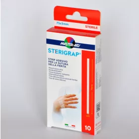   MA STERIGRAP SEBÖSSZEHÚZÓ STERIL RAGTAPASZ SEBTAPASZ 75X3MM  10X