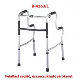 Felállást segítő összecsukható járókeret