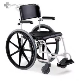   Meyra McWet tusolószék 24" kivehető kerékkel,  önhajtó wc és kerekesszék /gurulós szoba wc/