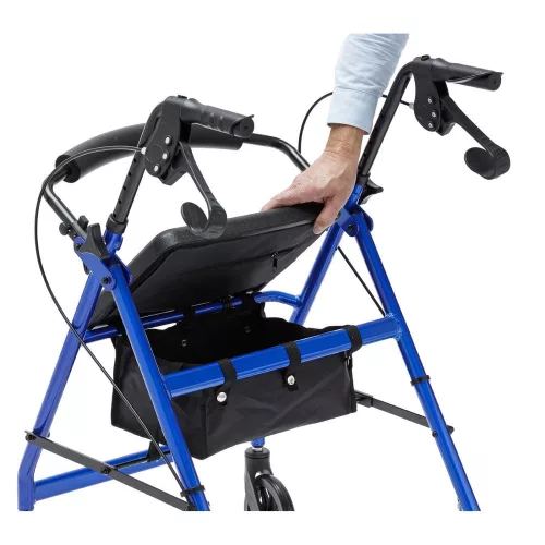 Könnyű, stabil Herdegen Alu-b. rollátor, 130 kg-ig, mindössze 6,5 kg