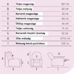 Lazy Up egymotoros fotel 130kg-ig 2év garanciával antik bőr színben