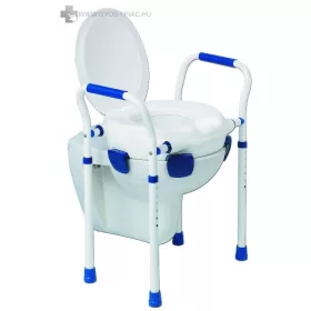 Clipper VII WC magasító karfával, lábakkal, fedéllel