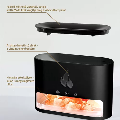 Flame aromadiffúzor sókristályokkal