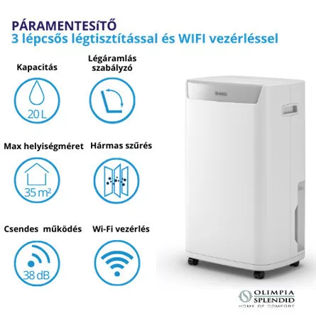 Aquaria 20 Wifi okos páramentesítő