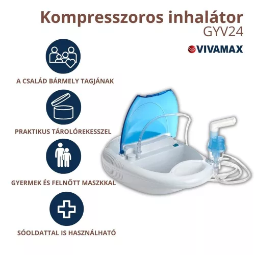 Kompresszoros inhalátor tároló rekesszel