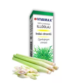 Indiai citromfű 100%-os tisztaságú illóolaj (10 ml)
