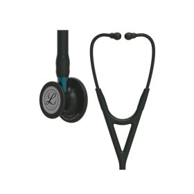   Fonendoszkóp Littmann Cardiology IV fekete, fekete fej + hallgató, kék csőszár 6201