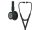 Fonendoszkóp Littmann Cardiology IV fekete, fekete fej + hallgató, kék csőszár 6201