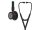 Fonendoszkóp Littmann Cardiology IV fekete, fekete fej + fejhallgató, ibolya csőszár 6203
