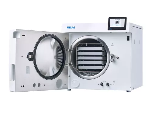 Gőzsterilizátor Melag 17 l., Vacuclave 318 Prime Line, 3 tálcával, vízhálózatról műk._ ME10318