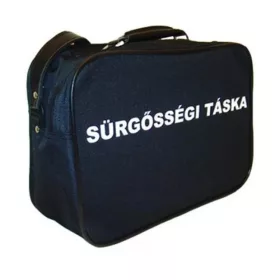 Koffer üres SÜRGŐSSÉGI felirattal