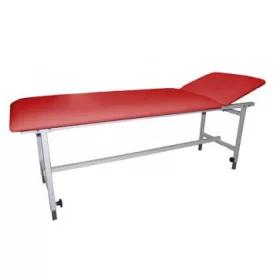   Vizsgálóágy belgyógyászati festett /4-bordó / mag.állítható, lapra szerelt / 4-bordó
