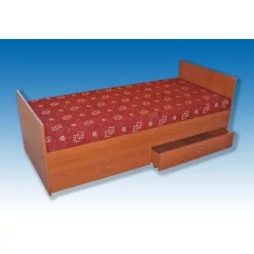   Ágy szanatóriumi fix 80 x 190 bútorlap-keretes / 11.18 ágyneműtartós bútorlapkeretes