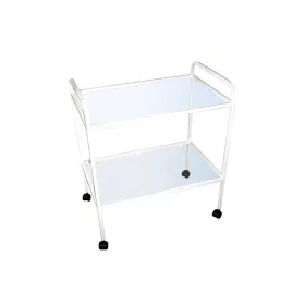 Műszerasztal 50x80 üveglapos kerekes / 13.05