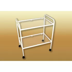 Műszerasztal 50x60 kerekes / 13.04 üveglapos