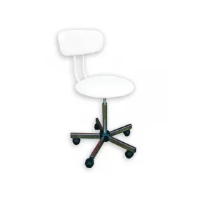   Szék labor króm háttámlás menetes görgős BX47 /1-fehér / BX47 /1-fehér