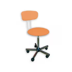   Szék labor króm háttámlás menetes görgős BX47 /2-narancs / BX47 /2-narancs