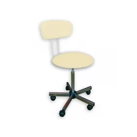   Szék labor króm háttámlás menetes görgős BX47 /5-bézs / BX47 /5-bézs