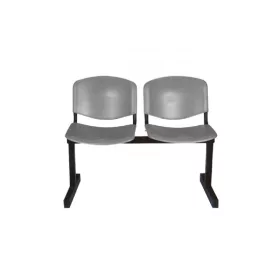   Várótermi pad 2 üléses ISO /ISO szürke, fekete váz / ISO szürke, fekete váz