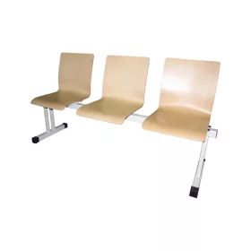   Várótermi pad 3 üléses /fa, lapra szerelt / fa, lapra szerelt